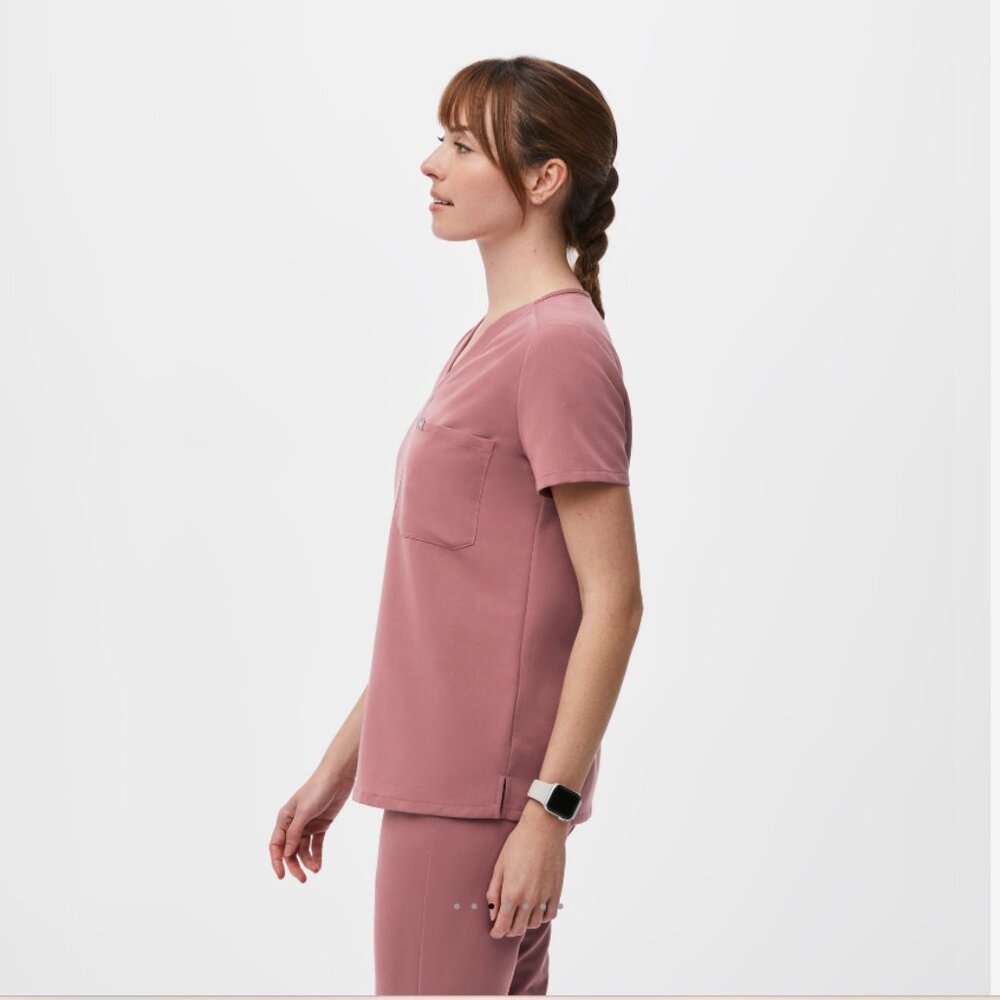 FIGS Catarina Scrub Top Mauve 3XL - Picture 3 of 4